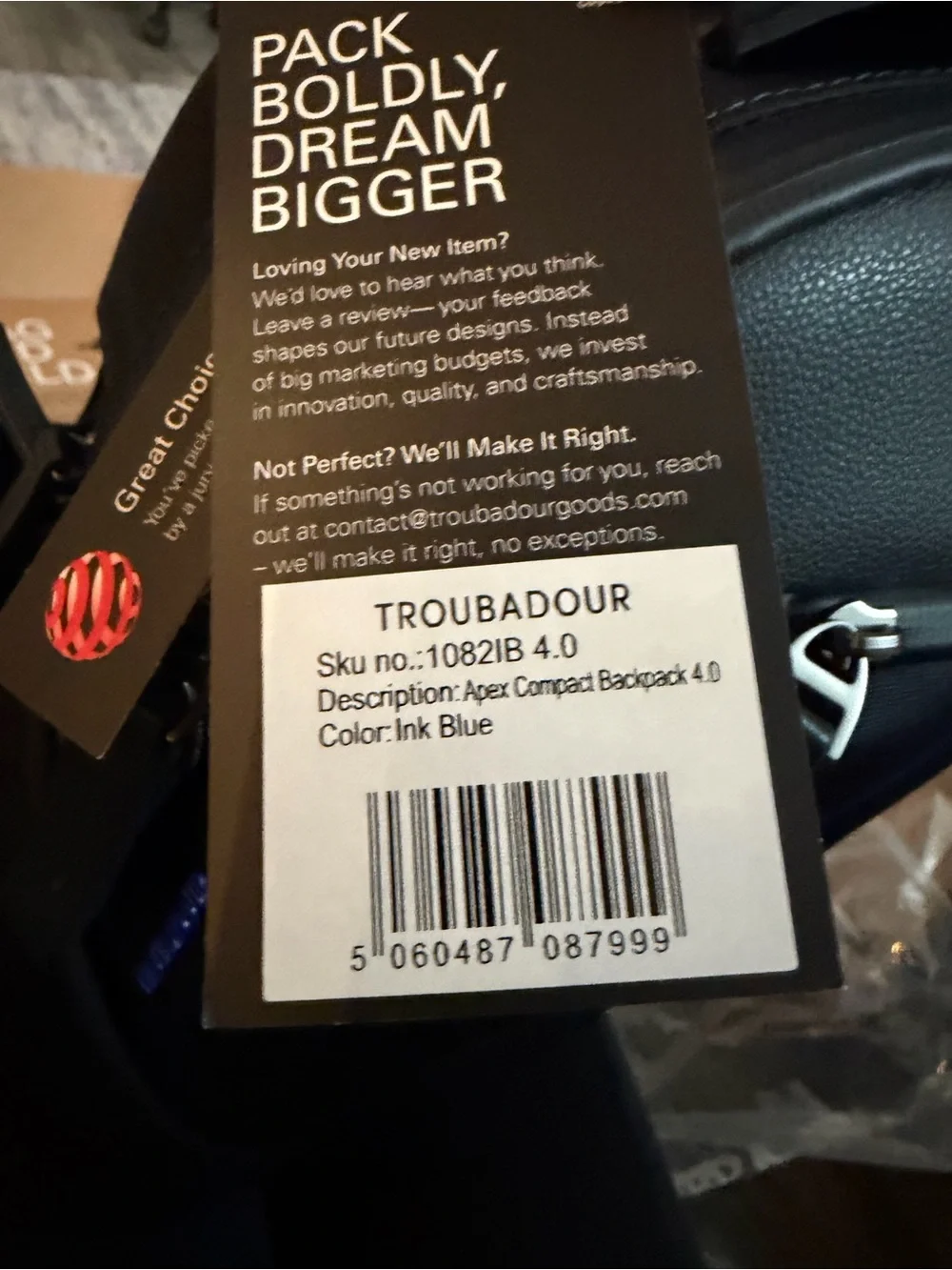 NWT Troubadour Apex 4.0 Compact - 16L Premium Laptop Backpack